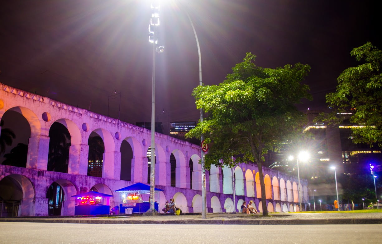 Arcos da Lapa, local de muita história no centro do Rio de Janeiro - Retirado do site da Prefeitura