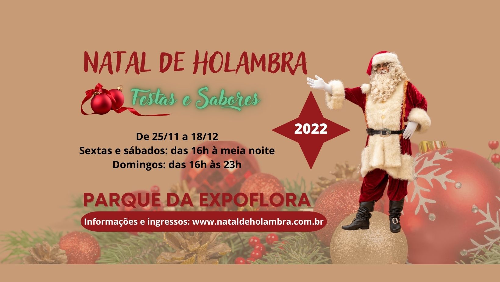 Natal de Holambra 2022 (imagem: Divulgação)