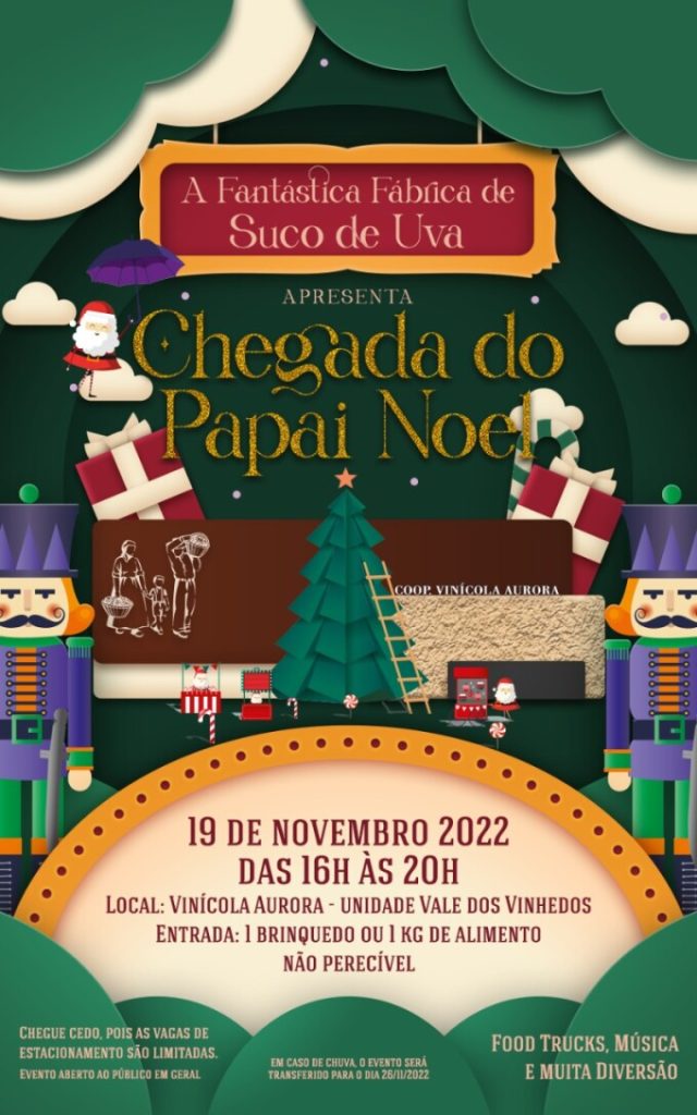 Chegada do Papai Noel (Divulgação / valedosvinhedos.com.br )