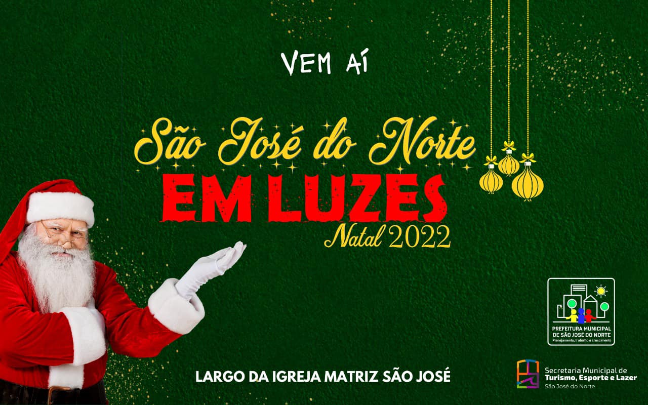 São José do Norte em Luzes - Natal 2022 (imagem: Divulgação)