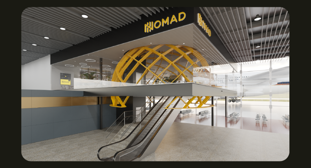 Nova sala VIP da Nomad no Aeroporto de Guarulhos (Divulgação / Nomad)