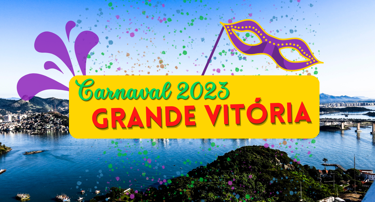 Carnaval 2023 na Grande Vitória (imagem: Canva)