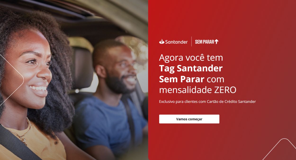 Não perca: promoção Tag Santander Sem Parar até 31 de agosto