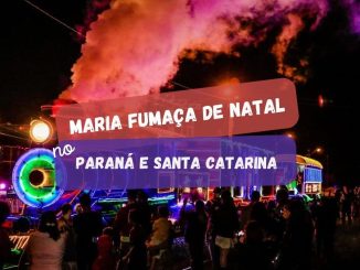 Maria Fumaça de Natal irá percorrer Paraná e Santa Catarina, confira! (imagem: Prefeitura Municipal de Curitiba)