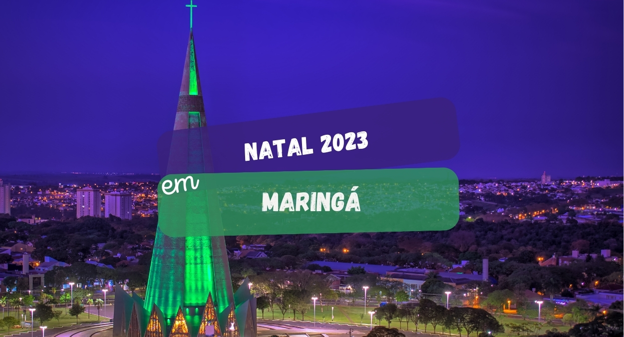 Natal em Maringá 2023 terá horário especial no fim do ano, confira! (imagem: Canva)
