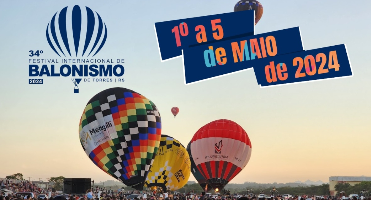 Festival de Balonismo de Torres 2024 (imagem: Divulgação)