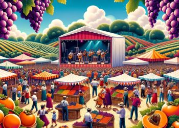 Festa da Uva e do Caqui de Louveira (imagem gerada por IA)