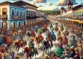 Festa do Divino em Pirenópolis (imagem gerada por IA)