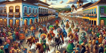 Festa do Divino em Pirenópolis (imagem gerada por IA)