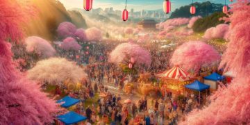 Festival das Cerejeiras (imagem: IA)