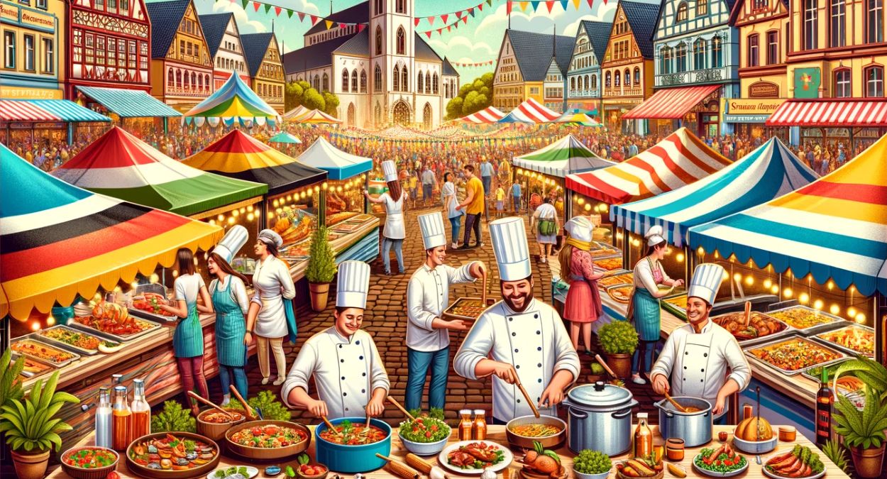Festival Gastronômico de Pomerode (imagem gerada por IA)