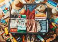 Mala de viagem para o Nordeste (imagem gerada de IA)