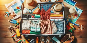 Mala de viagem para o Nordeste (imagem gerada de IA)