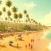 Imagem faz referência às praias na região Nordeste do Brasil (Imagem gerada por IA)