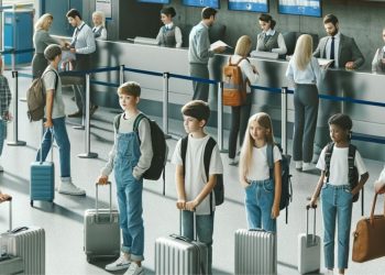 Com quantos anos pode viajar sozinho de avião? (imagem: IA)