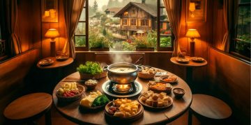 Fondue em Gramado (imagem gerada por IA)