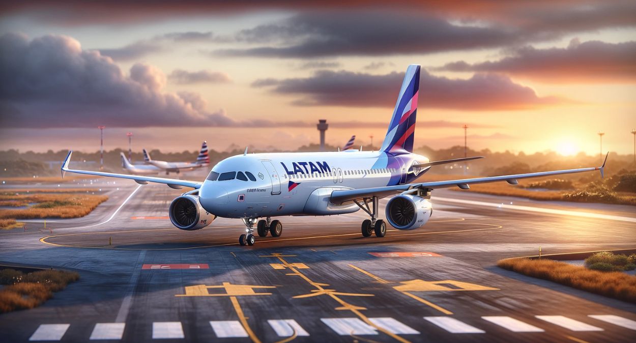 LATAM Airlines (imagem gerada por IA)