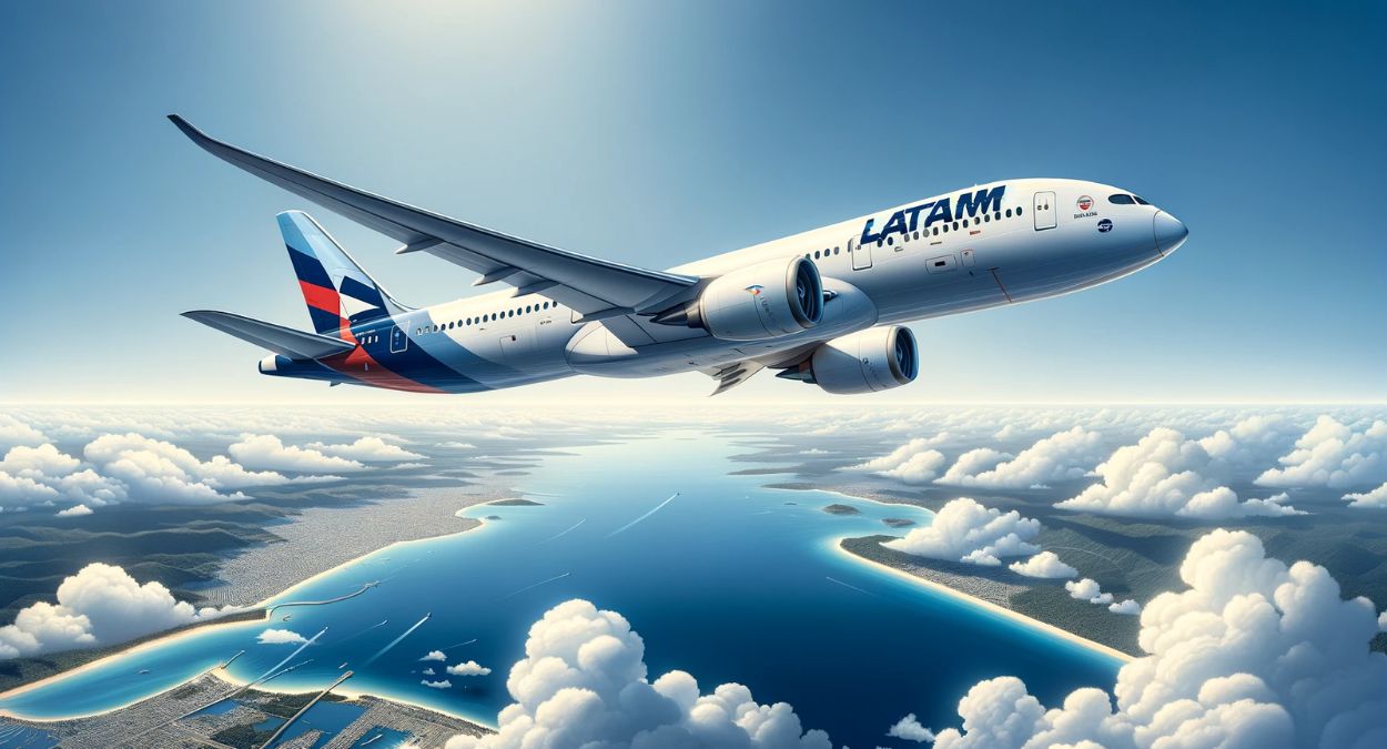 LATAM Airlines (imagem gerada por IA)