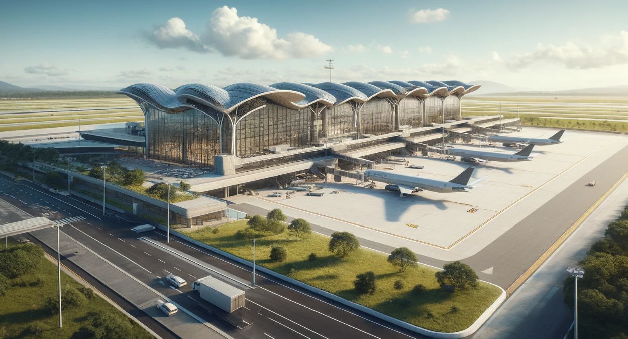 Melhor aeroporto do Brasil (imagem gerada por IA)