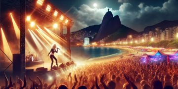 Show da Madonna no Rio (imagem gerada por IA)