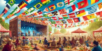 Festa das Nações (imagem gerada por IA)