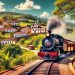 Passeio de trem (imagem gerada por IA)