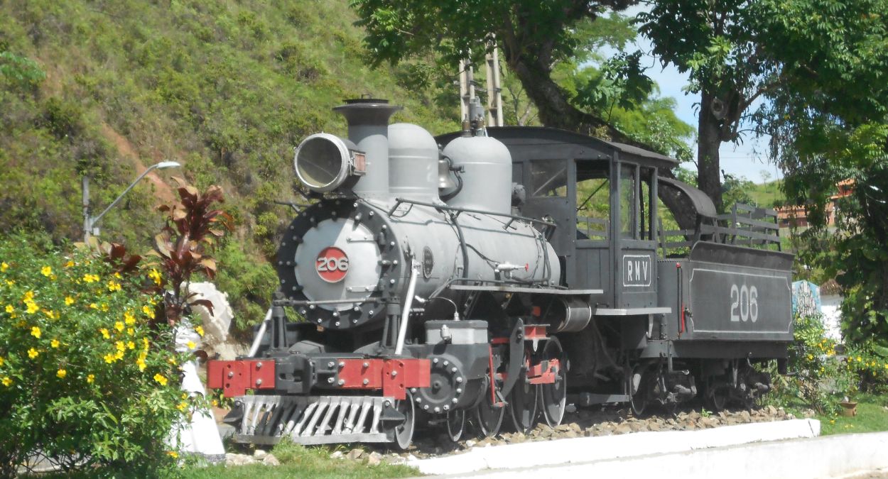 Trem em Conservatória (imagem: Wikimedia Commons)
