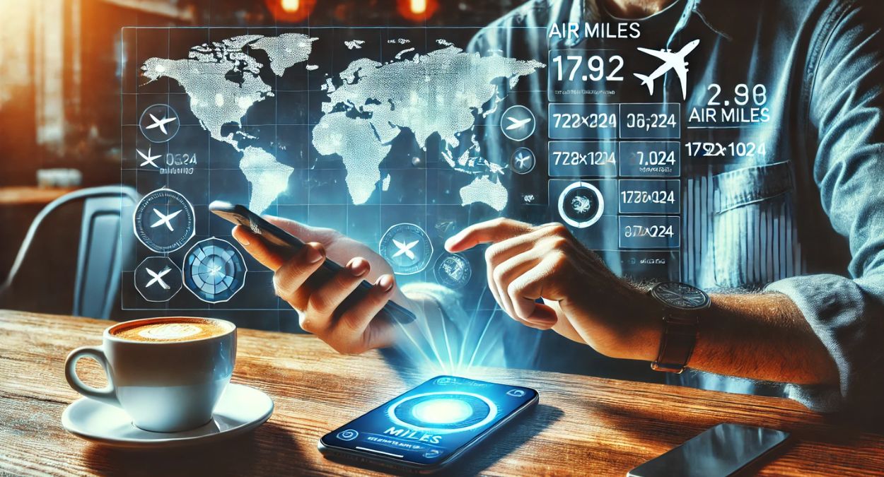 Milhas aéreas (imagem gerada por IA)