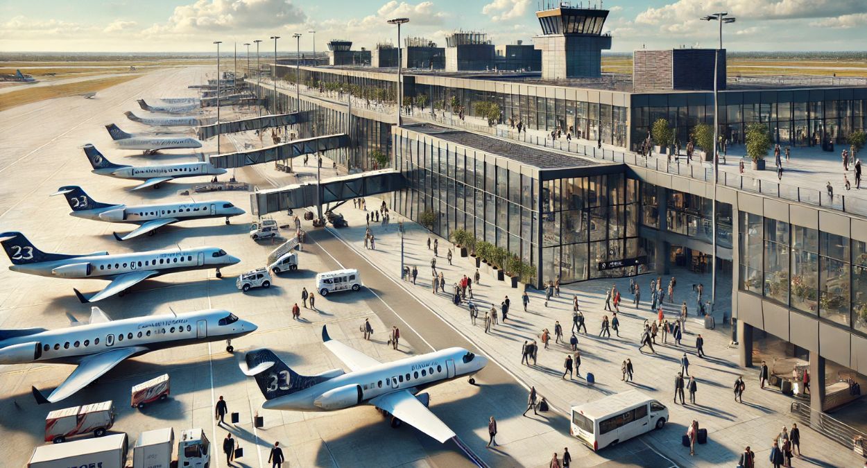 Aeroportos regionais (imagem gerada por IA)