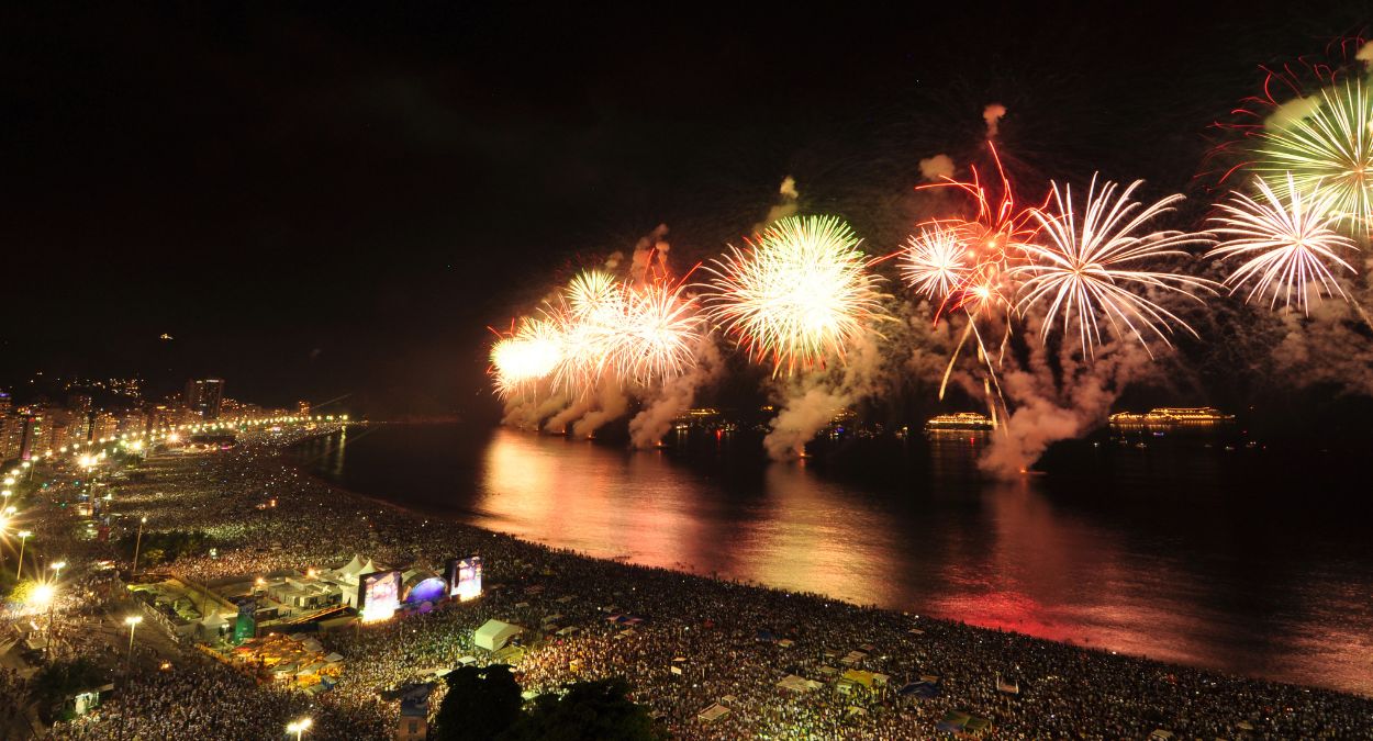 Réveillon em Copacabana (imagem: Canva)