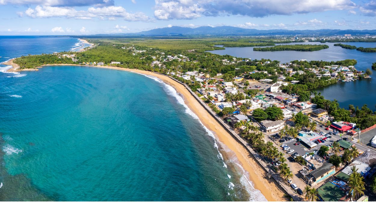 Vista aérea de Porto Rico (imagem: Canva)