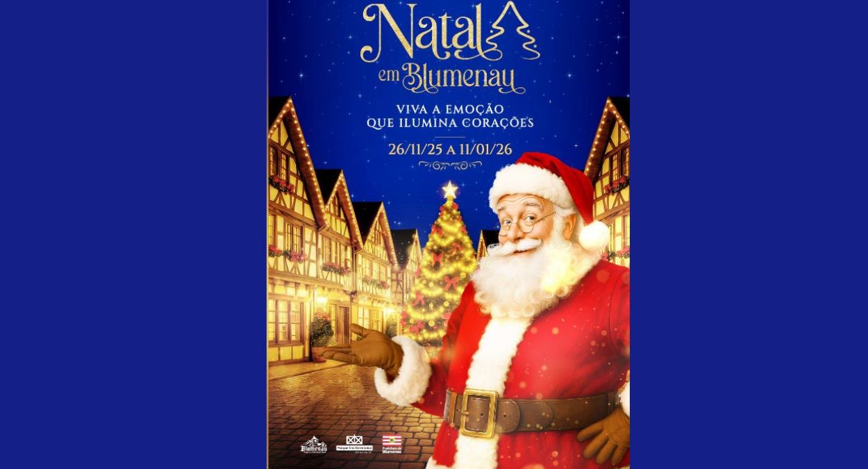 Natal em Blumenau 2025 (imagem: Divulgação)
