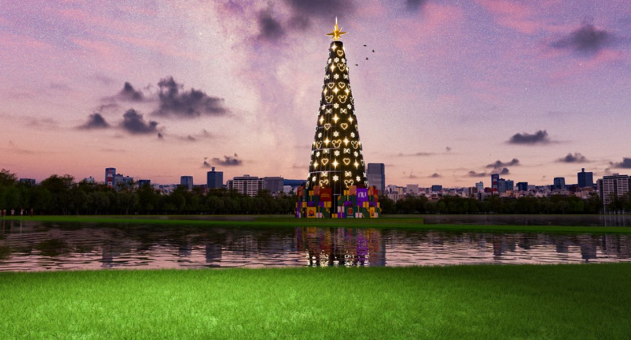 Árvore de Natal de Curitiba (imagem: Divulgação)