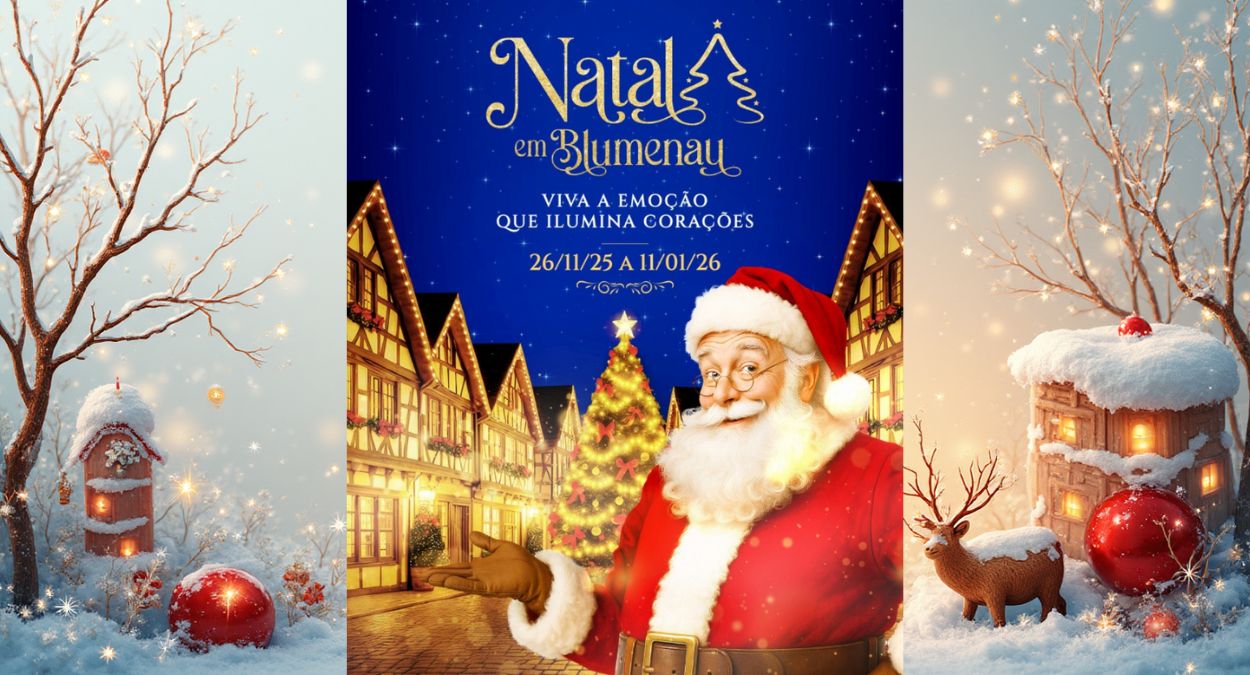 Natal em Blumenau 2025 (imagem: Divulgação)