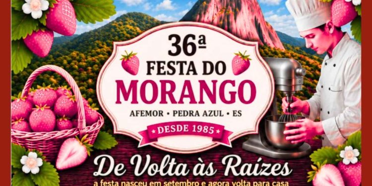 Festa do Morango de Pedra Azul 2026 divulga programação com shows e tradição