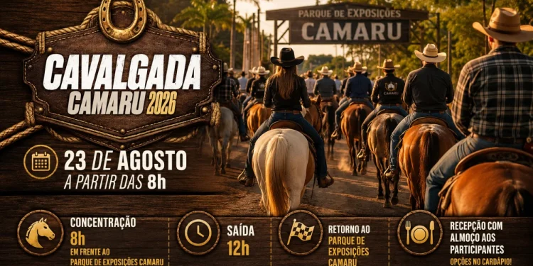 Cavalgada Camaru 2026 (Imagem: IA)
