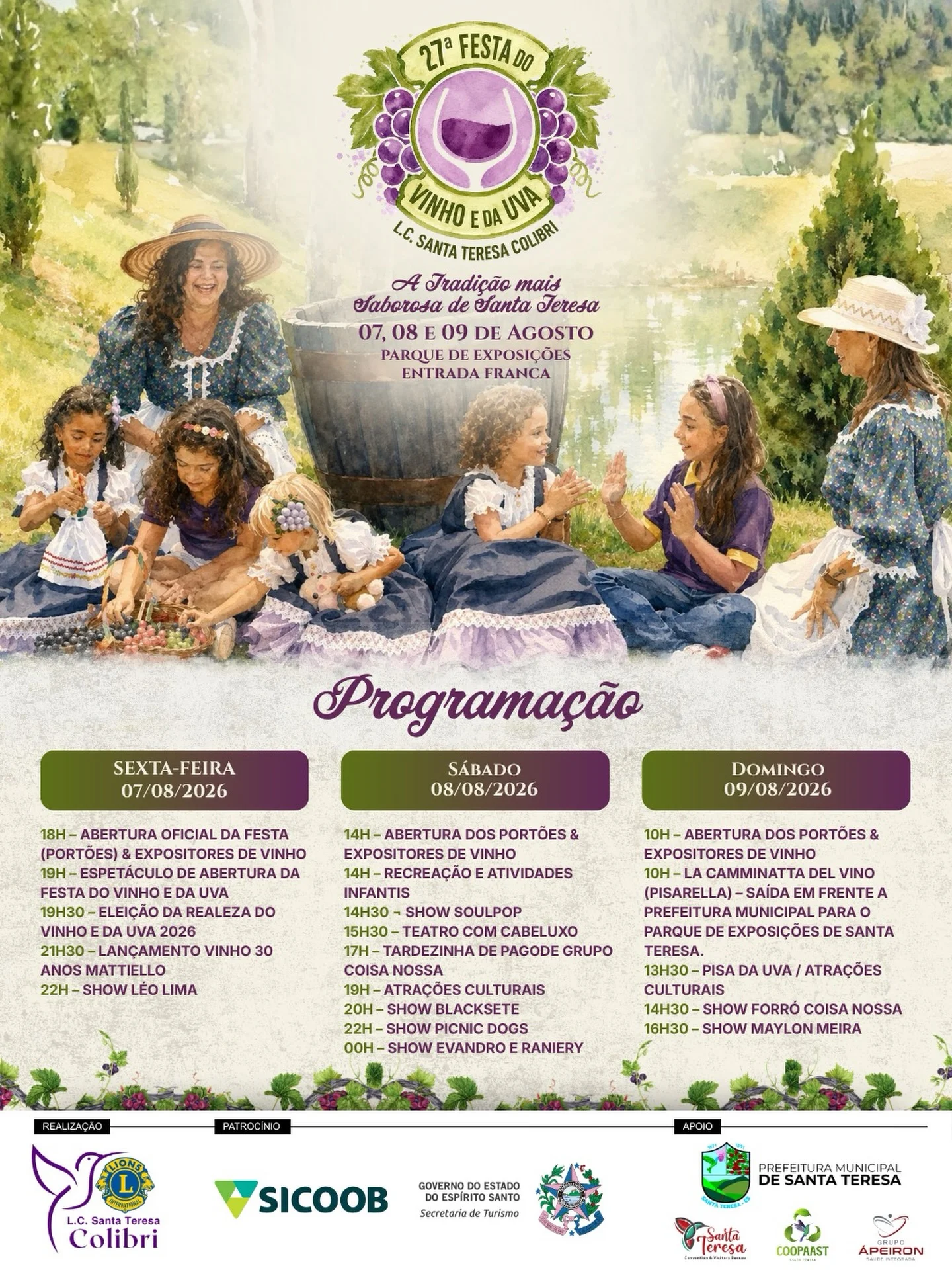 Festa da Uva e do Vinho - Santa Tereza Colibri
