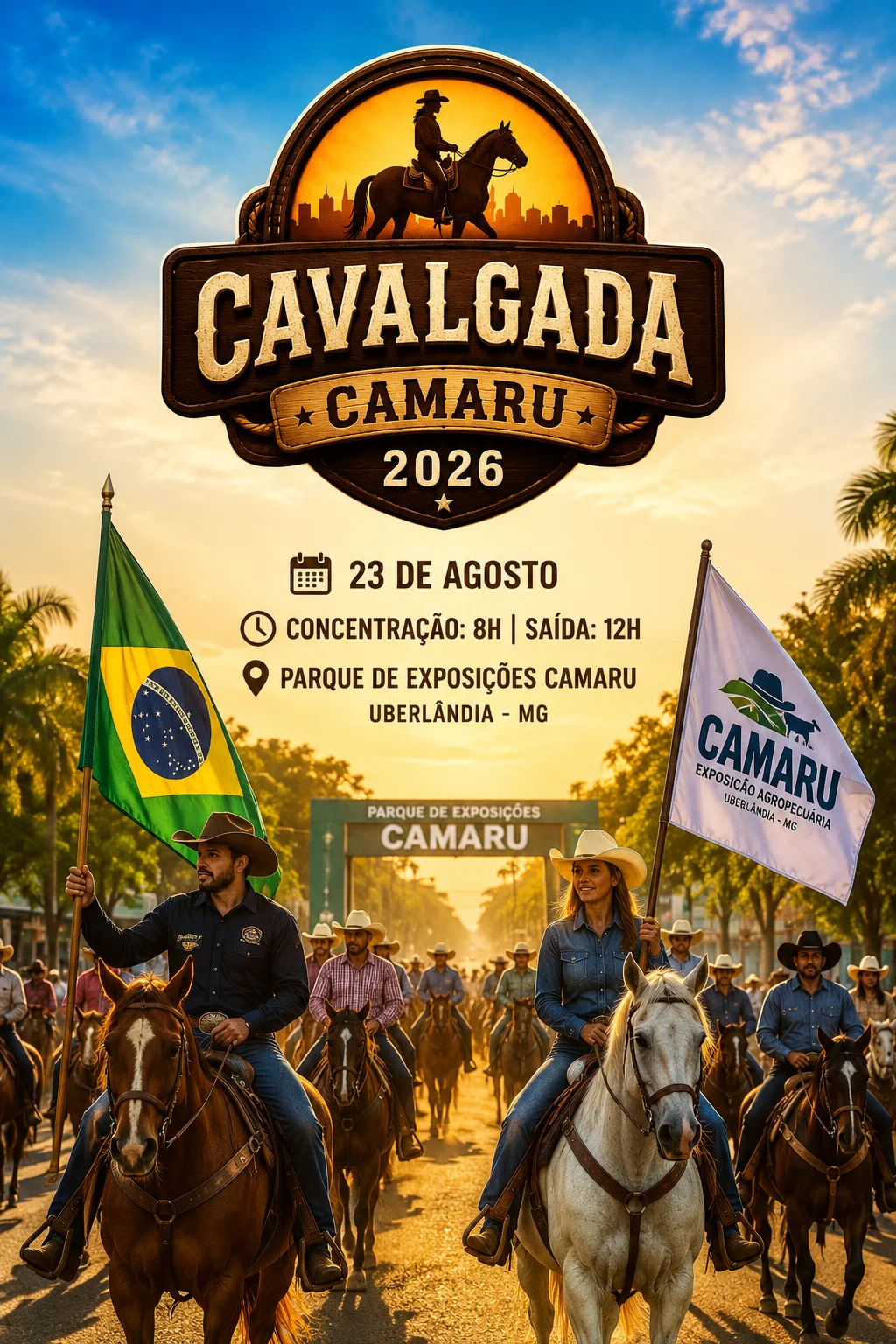 Atrações e cavalgada Camaru 2026