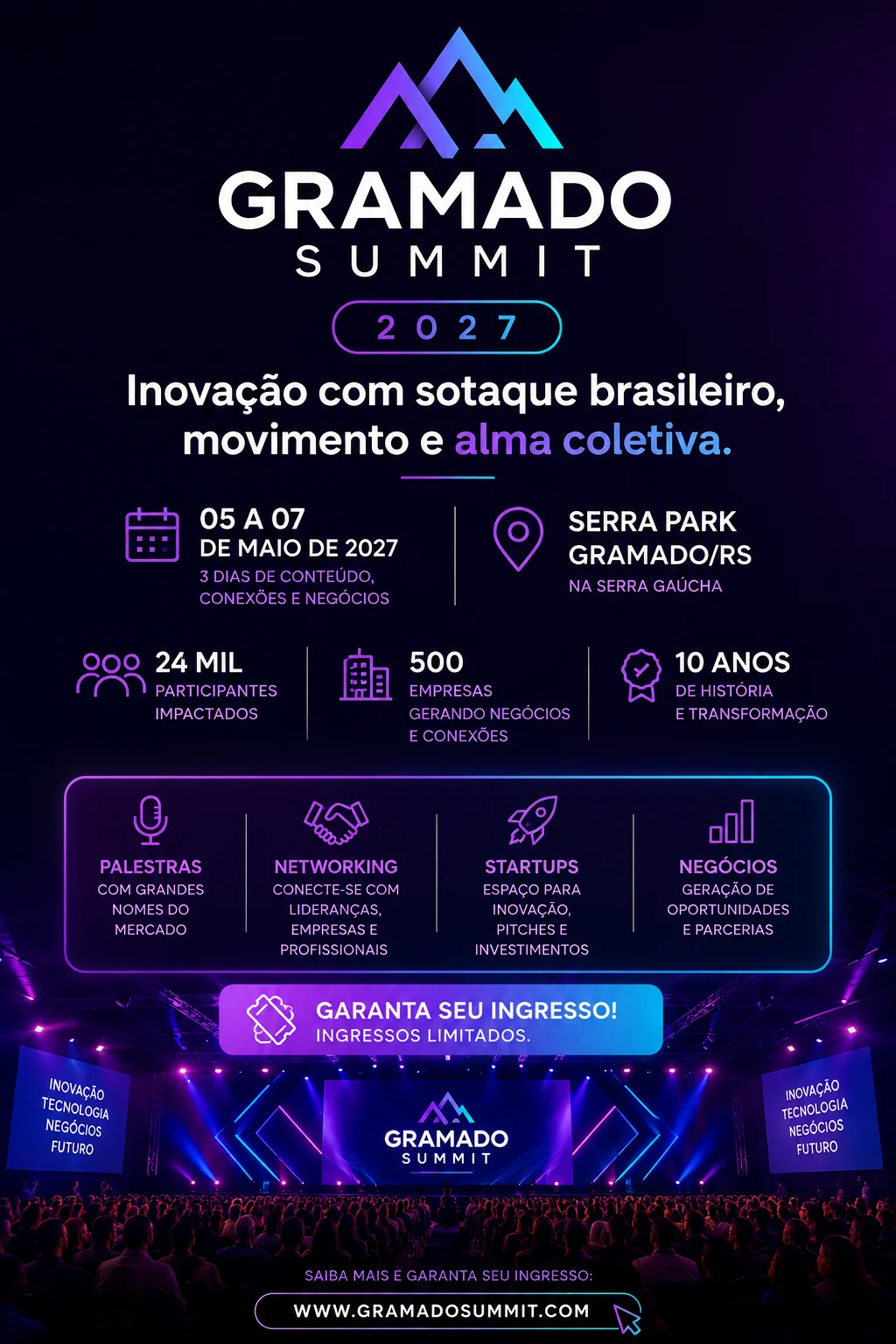 datas e atrações gramado summit 2027