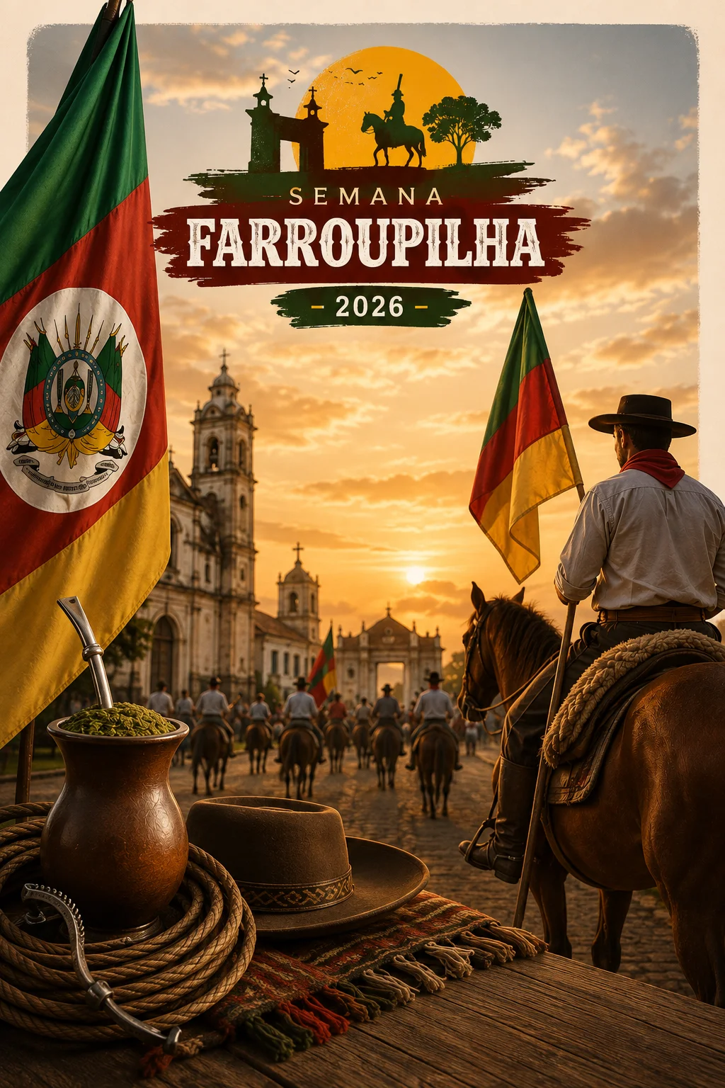 Desfile Farroupilha 2026 (Imagem IA)
