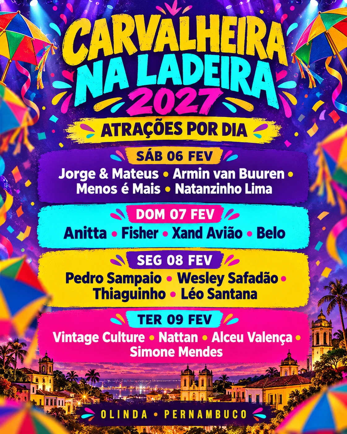 Carvalheira na Ladeira 2027 (Imagem IA)