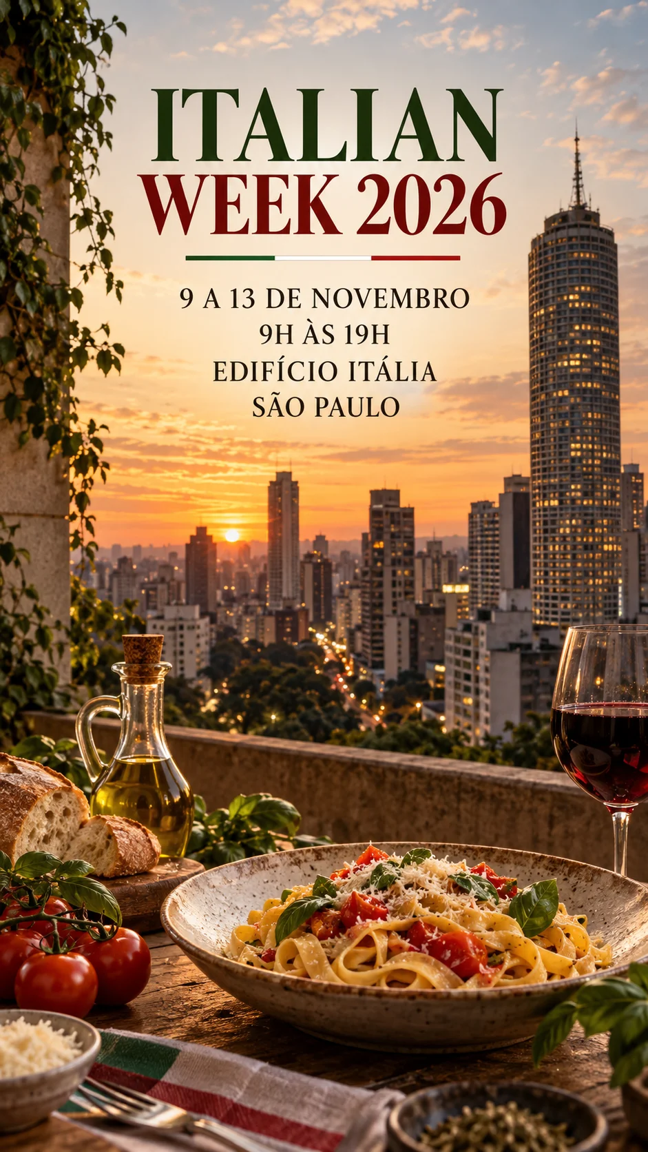 Italian Week 2026 (Imagem IA)