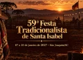 atrações festa tradicionalista de santa isabela 2027