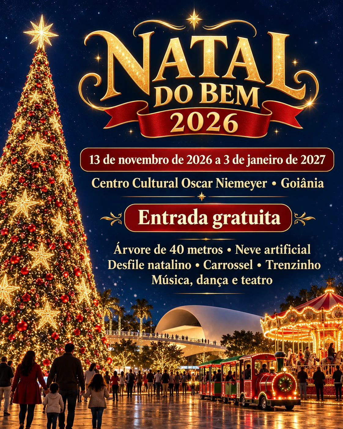 Natal em Goiânia 2026 (Imagem IA)