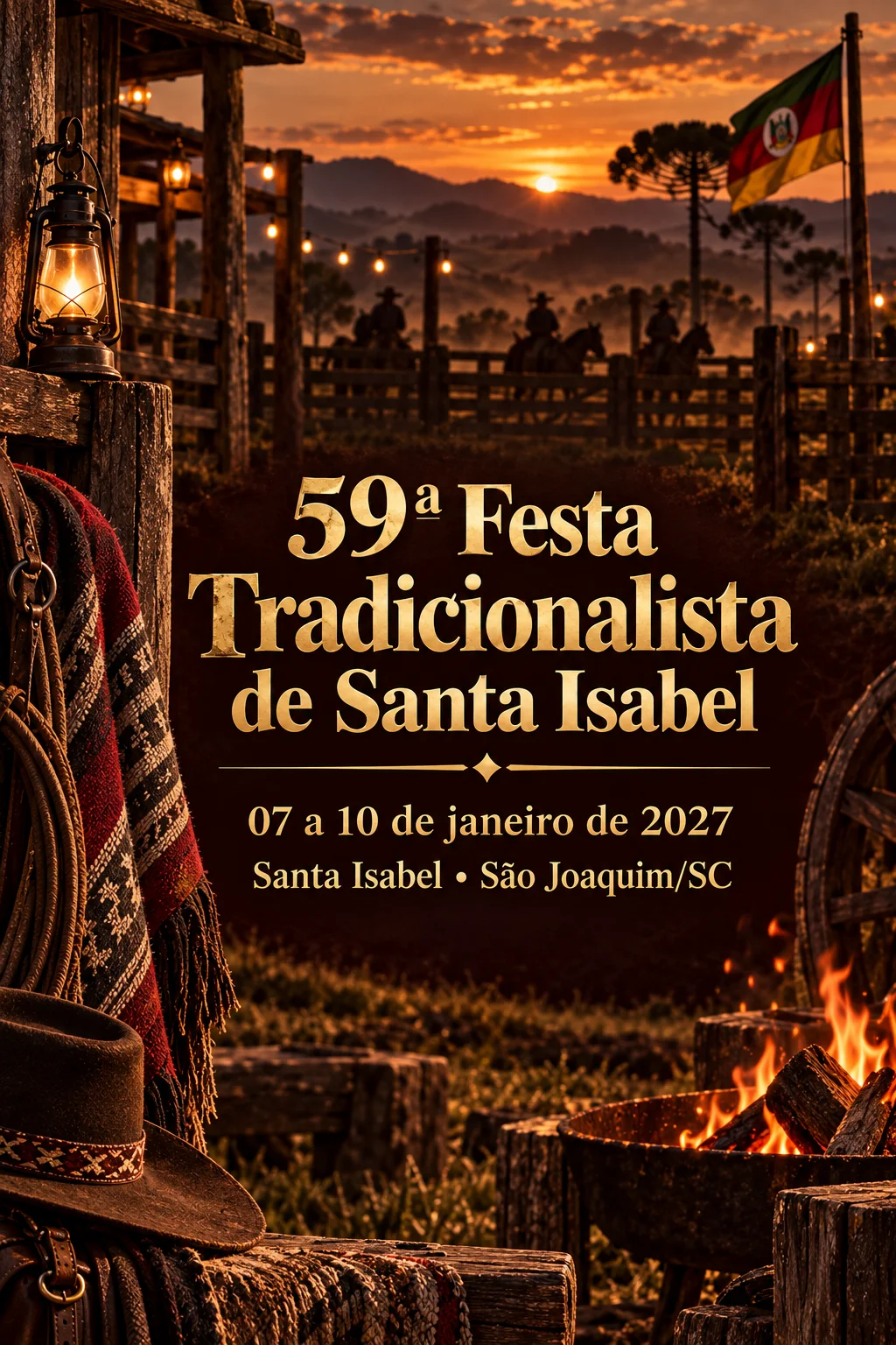 Festa Tradicionalista Santa Isabel 2027 (Imagem IA)