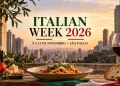 atrações italian week 2026