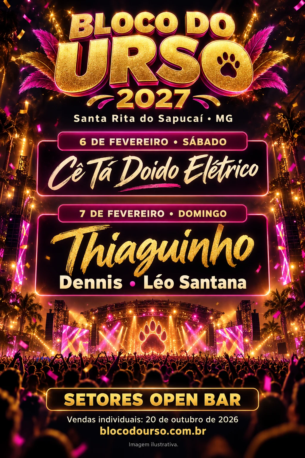 Bloco do Urso 2027 (Imagem IA)