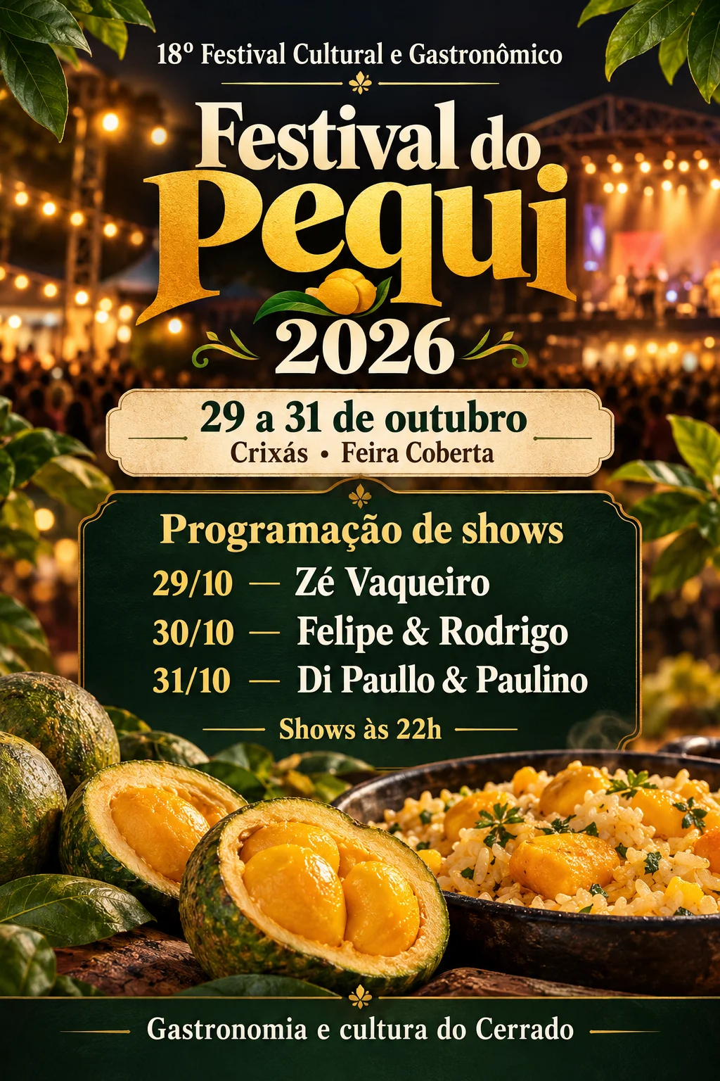 Festival do Pequi 2026 (Imagem IA)