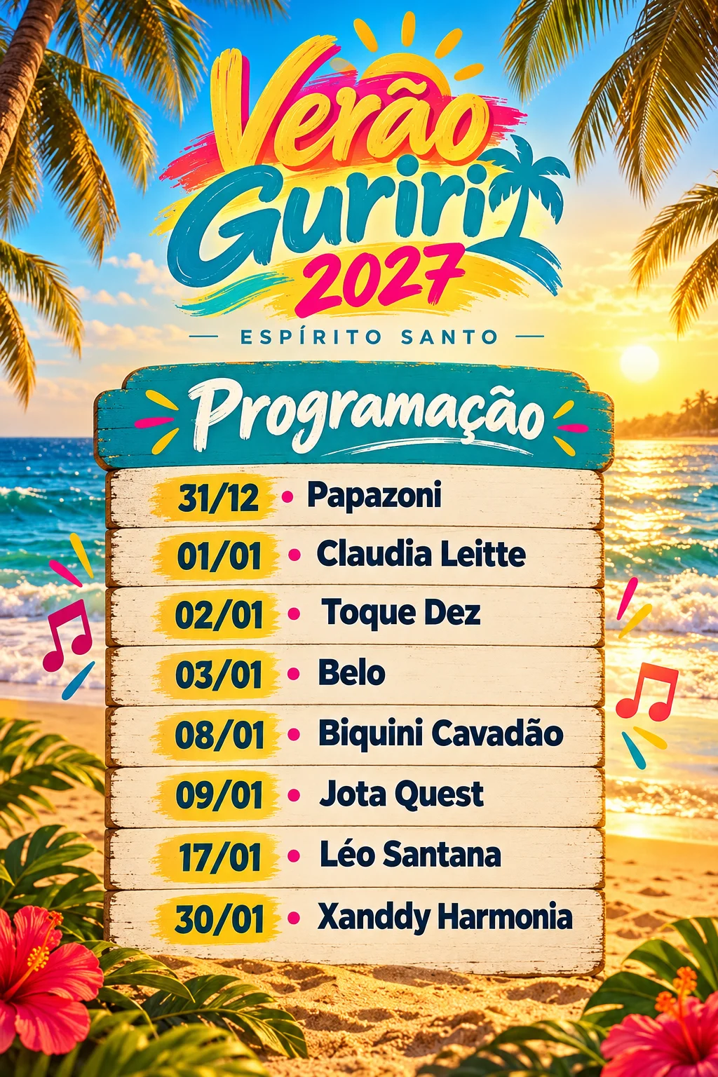 Verão Guriri 2027 (Imagem IA)