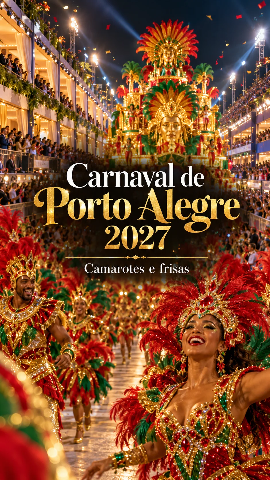 Carnaval Porto Alegre 2027 (Imagem IA)